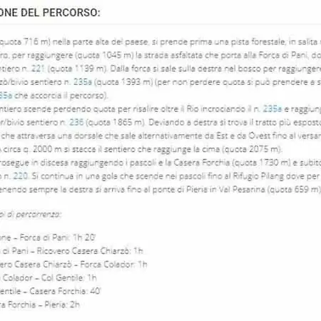 Hébergement de vacances Il Bearc Feltrone